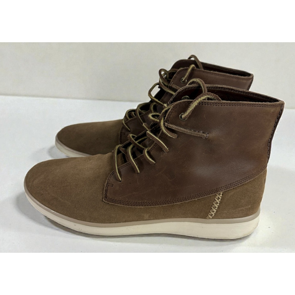 UGG Lamont Leather Chukka Boots Men's 11.5 Chestnut Brown Laced Shoes Uggs - Picture 12 of 12